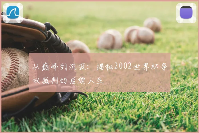 从巅峰到沉寂:揭秘2002世界杯争议裁判的后续人生