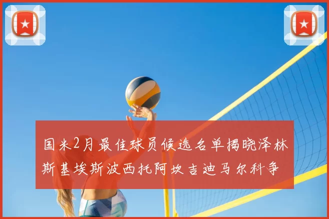 国米2月最佳球员候选名单揭晓泽林斯基埃斯波西托阿坎吉迪马尔科争夺荣誉